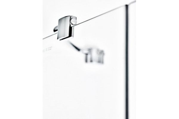 Душевая дверь в нишу Ravak SMSD2-110 B L Transparent, профиль хром, распашная, стекло прозрачное