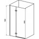 Душевая дверь в нишу Ravak SMSD2-100 B R Transparent, профиль хром, распашная, стекло прозрачное