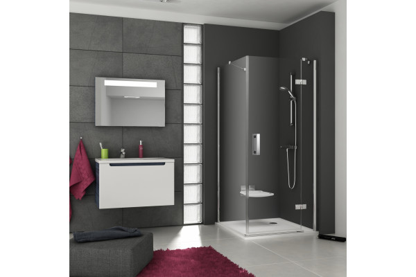 Душевой уголок Ravak SMSD2 110х100 B R Transparent, профиль хром, двери распашные, стекло прозрачное