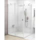 Душевой уголок Ravak CRV2-120+CPS-100 Transparent, профиль белый, прямоугольный, двери распашные