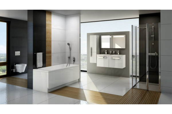 Тумба для комплекта Ravak Chrome 120 белая с ящиками, подвесная
