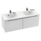 Тумба для комплекта Ravak Classic 130 белая с ящиками, подвесная