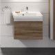 Тумба для комплекта Ravak SD 10° 55 темный орех с ящиками, подвесная