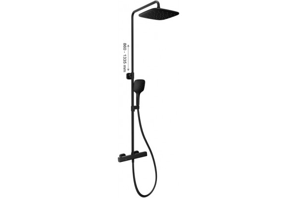 Душевая стойка Ravak 10° Free TD F 091.20/150 цвет черный, штанга 133.5 см