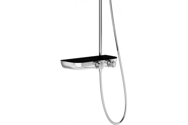 Душевая стойка Ravak Termo X070162 хром, черный, штанга 125.3 см, 3 режима