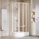 Душевой уголок Ravak Supernova SKKP6-80 195 Transparent, профиль белый, четверть круга, двери раздвижные