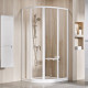 Душевой уголок Ravak Supernova SKCP4-90 195 Transparent, профиль белый, четверть круга, двери раздвижные