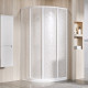 Душевой уголок Ravak Supernova SKCP4-80 195 Pearl, профиль белый, четверть круга, двери раздвижные
