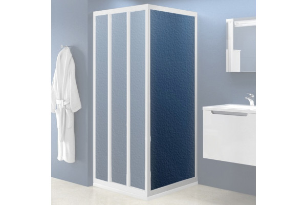 Душевая перегородка Ravak PSS-75 Pearl, профиль белый, стекло рифленое