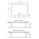 Поддон для душа Ravak Gigant Pro 120х90 Chrome прямоугольный, низкий