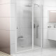 Душевая дверь в нишу Ravak CSD2-120 Transparent, профиль белый, распашная, стекло прозрачное