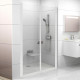 Душевая дверь в нишу Ravak CSDL2-120 Transparent, профиль белый, распашная, стекло прозрачное