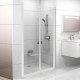 Душевая дверь в нишу Ravak CSDL2-110 Transparent, профиль белый, распашная, стекло прозрачное