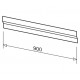 Поддон для душа Ravak Perseus-90 PP с экраном SET N, квадратный, средний
