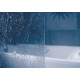 Шторка на ванну Ravak VSK2 Rosa 170 L Rain складная, стекло рифленое