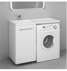 Тумба с раковиной Raval Forte 110 L, под стиральную машину, напольная, с дверками