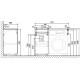 Тумба с раковиной Raval Forte 110 L, под стиральную машину, напольная, с дверками