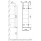 Шкаф-пенал Raval Decent 110 антрацит подвесной, с дверками, матовый