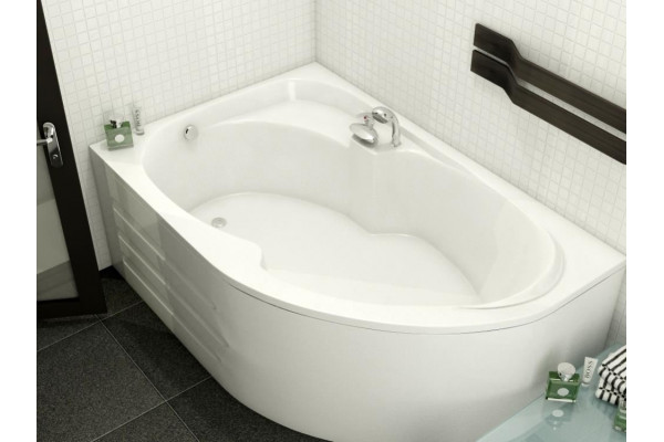 Акриловая ванна Relisan Sofi 160х100 L асимметричная, пристенная, объем 280 л.