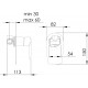 Смеситель для душа Remer Vanity V30 С ВНУТРЕННЕЙ ЧАСТЬЮ однорычажный, хром
