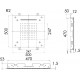 Верхний душ Remer 357SFS50NC хром, штанга 1.5 см, размер 30.8 см
