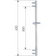 Душевая штанга Remer 317V хром, 65 см