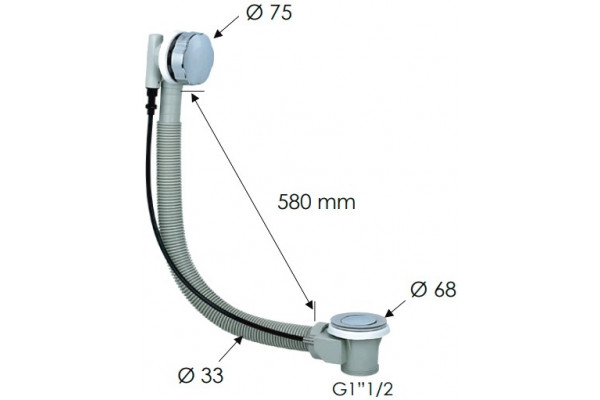 Слив-перелив Remer 96P