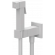 Гигиенический душ Remer Absolute Q64BO белый матовый, С ВНУТРЕННЕЙ ЧАСТЬЮ, штанга 15 см, шланг пластиковый 120 см