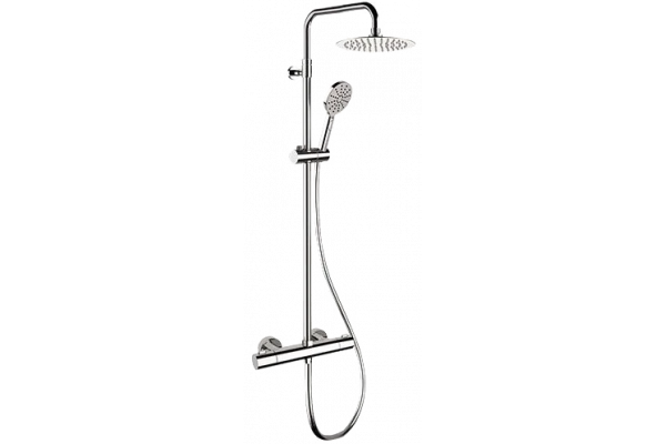 Душевая стойка Remer Elegance EQ32A8MPUFM25G хром, штанга 161 см