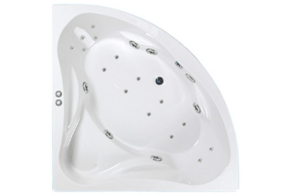Комплект гидромассаж + аэромассаж Riho Neo Yan Pool Master HM AM с пневмоуправлением, хром/плоская форсунка