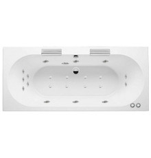 Комплект гидромассаж + аэромассаж Riho Daytona Yan Pool Master HM AM с пневмоуправлением, хром/плоская форсунка