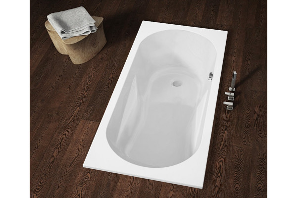 Акриловая ванна Riho Bathtubs Lazy 170х75 R прямоугольная, пристенная