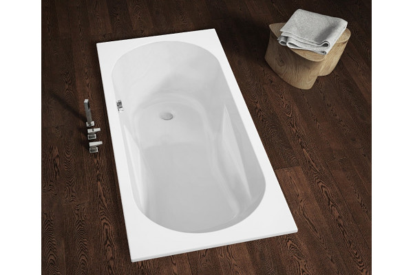 Акриловая ванна Riho Bathtubs Lazy 170х75 L прямоугольная, пристенная