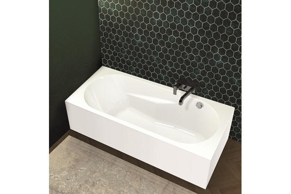 Акриловая ванна Riho Bathtubs Lazy 170х75 L прямоугольная, пристенная
