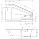 Акриловая ванна Riho Rething Space BR1800500000000 L, 180х110, пятиугольная, встраиваемая