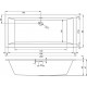 Акриловая ванна Riho Rething Cubic BR1200500000000 200х90 прямоугольная, встраиваемая