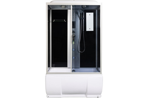Душевая кабина River Vitim 120/80/50 ТН прямоугольная, поддон глубокий, стекло тонированное