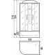 Душевая кабина River Dunay 120/80/44 TH R прямоугольная-асимметричная, поддон глубокий
