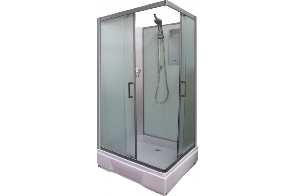 Душевая кабина River Quadro 100/80/26 MT без крыши прямоугольная, поддон средний
