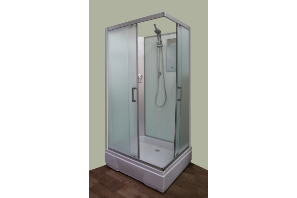 Душевая кабина River Quadro 100/80/26 MT без крыши прямоугольная, поддон средний