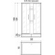Душевая кабина River Quadro 90/70/26 MT без крыши прямоугольная, поддон средний