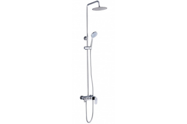 Душевая стойка River Lux D70-3 хром шланг 150 см,  в современном стиле