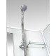 Душевая кабина River Tana 100x80 Б/К профиль белый, стекло прозрачное, прямоугольная, поддон низкий
