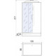 Душевая кабина River Vitim 120/80/24 МТ прямоугольная, поддон средний, стекло матовое