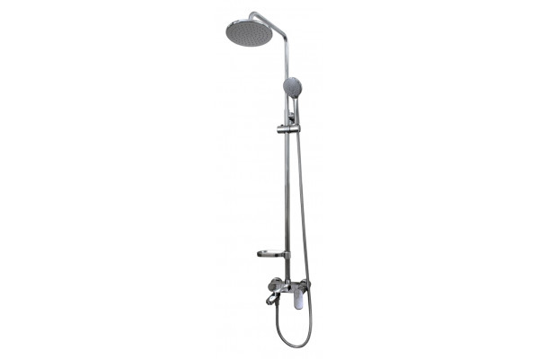 Душевая стойка River Lux 20-3 хром, штанга 144 см, шланг 150 см