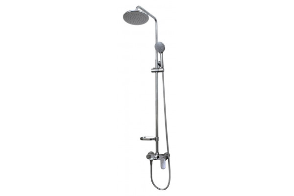 Душевая стойка River Lux 20-2 хром, штанга 144 см, шланг 150 см