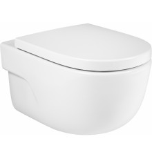 Унитаз подвесной Roca Meridian 734624L000 белый, овальный, 36x56 см