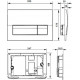 Комплект Roca Gap 893104100 подвесной унитаз + инсталляция + кнопка