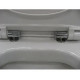 Комплект Система инсталляции для унитазов Geberit Duofix Delta 458.124.21.1 3 в 1 с кнопкой смыва + Унитаз подвесной Roca Dama Senso 346517000 + Крышка-сиденье Roca Dama Senso ZRU9302820 c микролифтом, петли хром + Шумоизоляционная панель для, цвет белый,