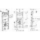 Комплект Система инсталляции для унитазов Geberit Duofix Delta 458.124.21.1 3 в 1 с кнопкой смыва + Унитаз подвесной Roca Dama Senso 346517000 + Крышка-сиденье Roca Dama Senso ZRU9302820 c микролифтом, петли хром + Шумоизоляционная панель для, цвет белый,